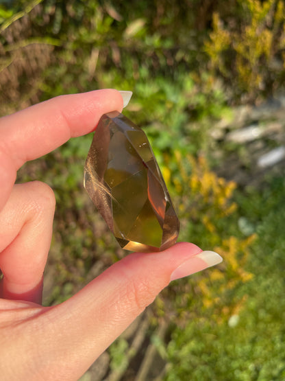 Brazil Smoky Citrine with rainbows for Manifestation, Abundance + Personal Power