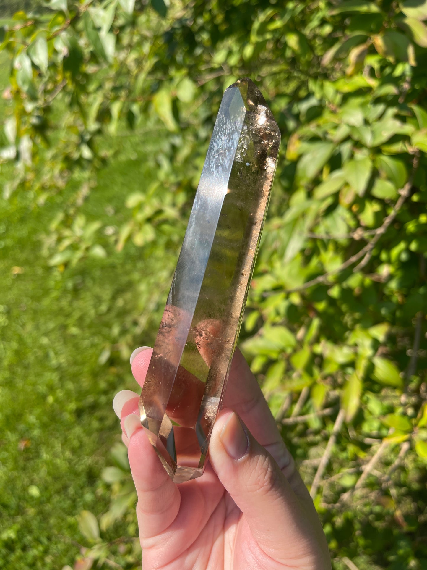 Genuine Smoky Citrine Wand from Brazil for Manifestation, Abundance + Personal Power