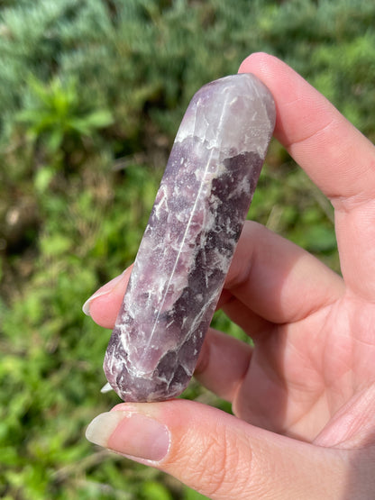 RARE Divine Euphoralite- Lepidolite, Quartz, Feldspar & Blue Tourmaline