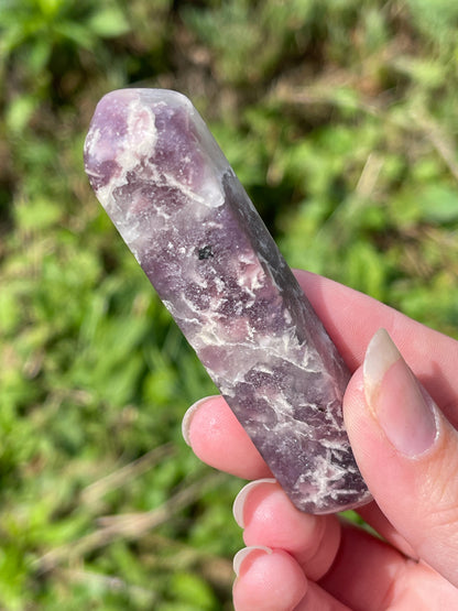 RARE Divine Euphoralite- Lepidolite, Quartz, Feldspar & Blue Tourmaline