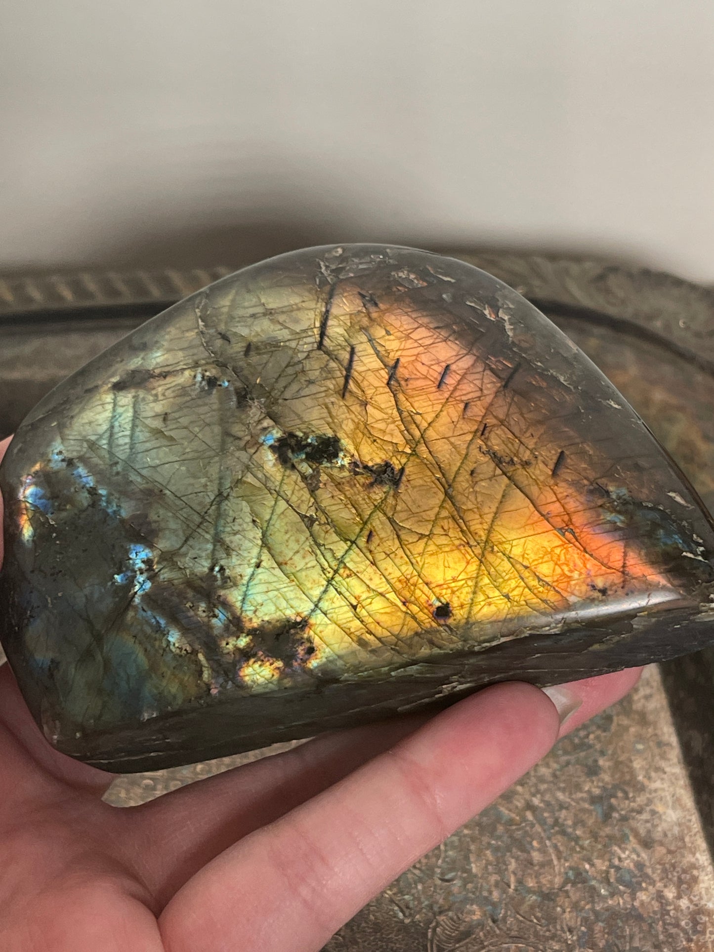 Rainbow Flash Labradorite Freeform