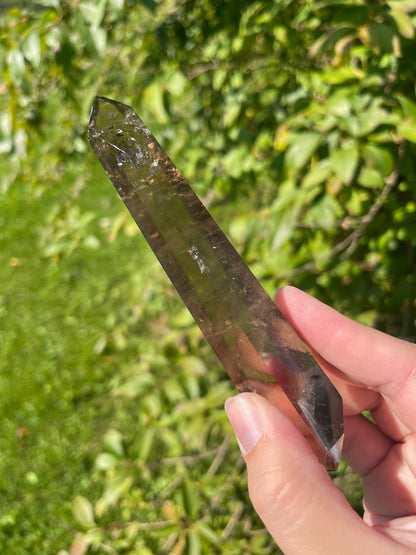 Genuine Smoky Citrine Wand from Brazil for Manifestation, Abundance + Personal Power