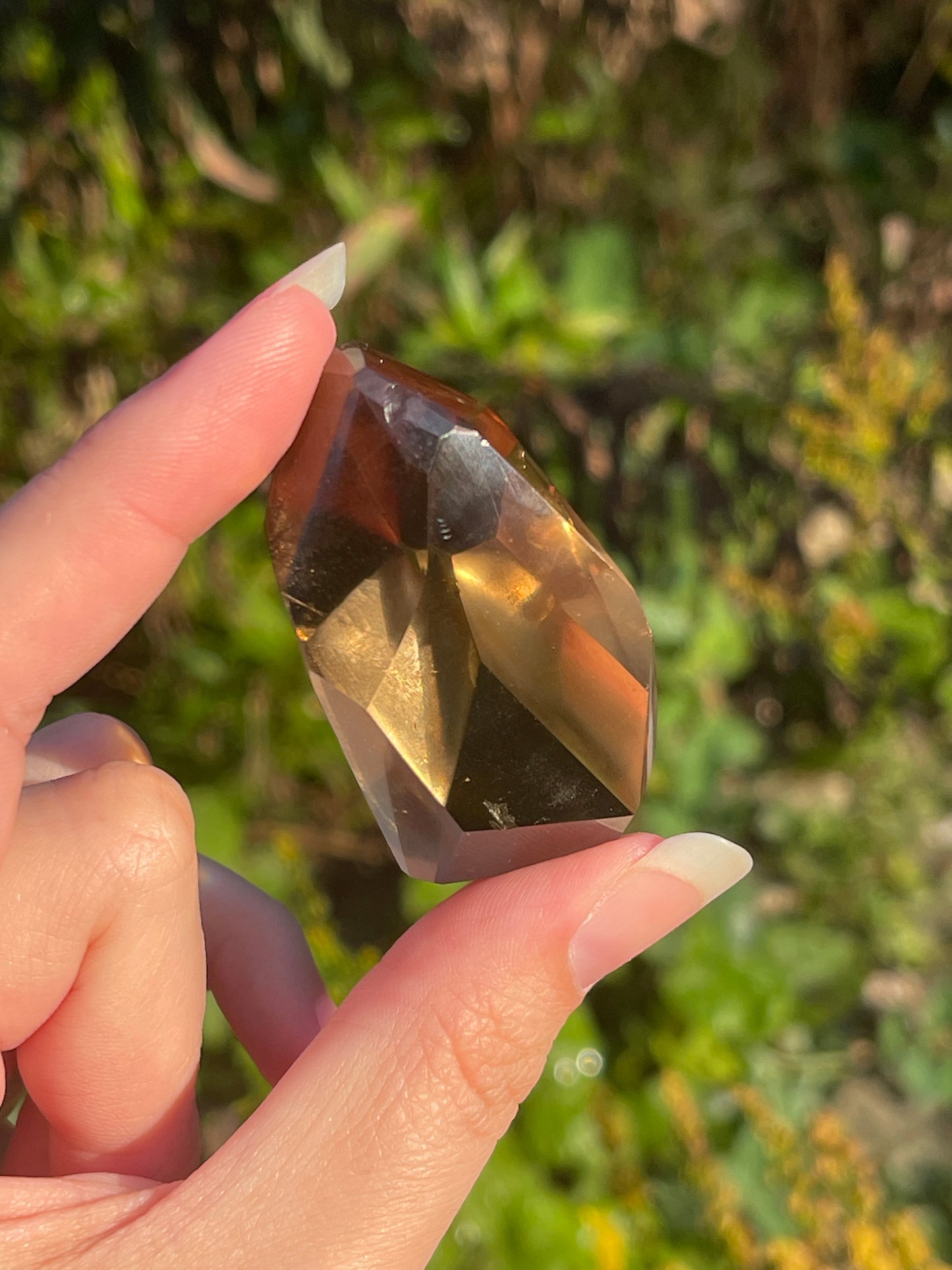 Brazil Smoky Citrine with rainbows for Manifestation, Abundance + Personal Power