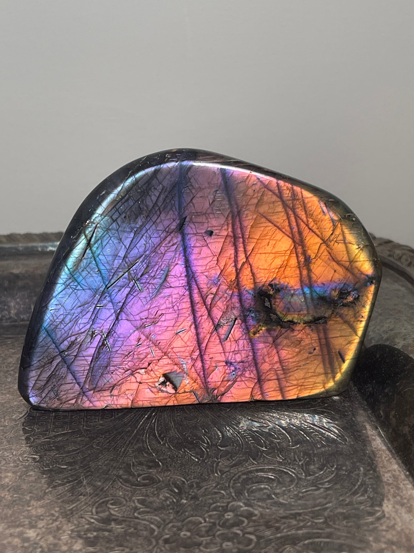 Rainbow Flash Labradorite Freeform