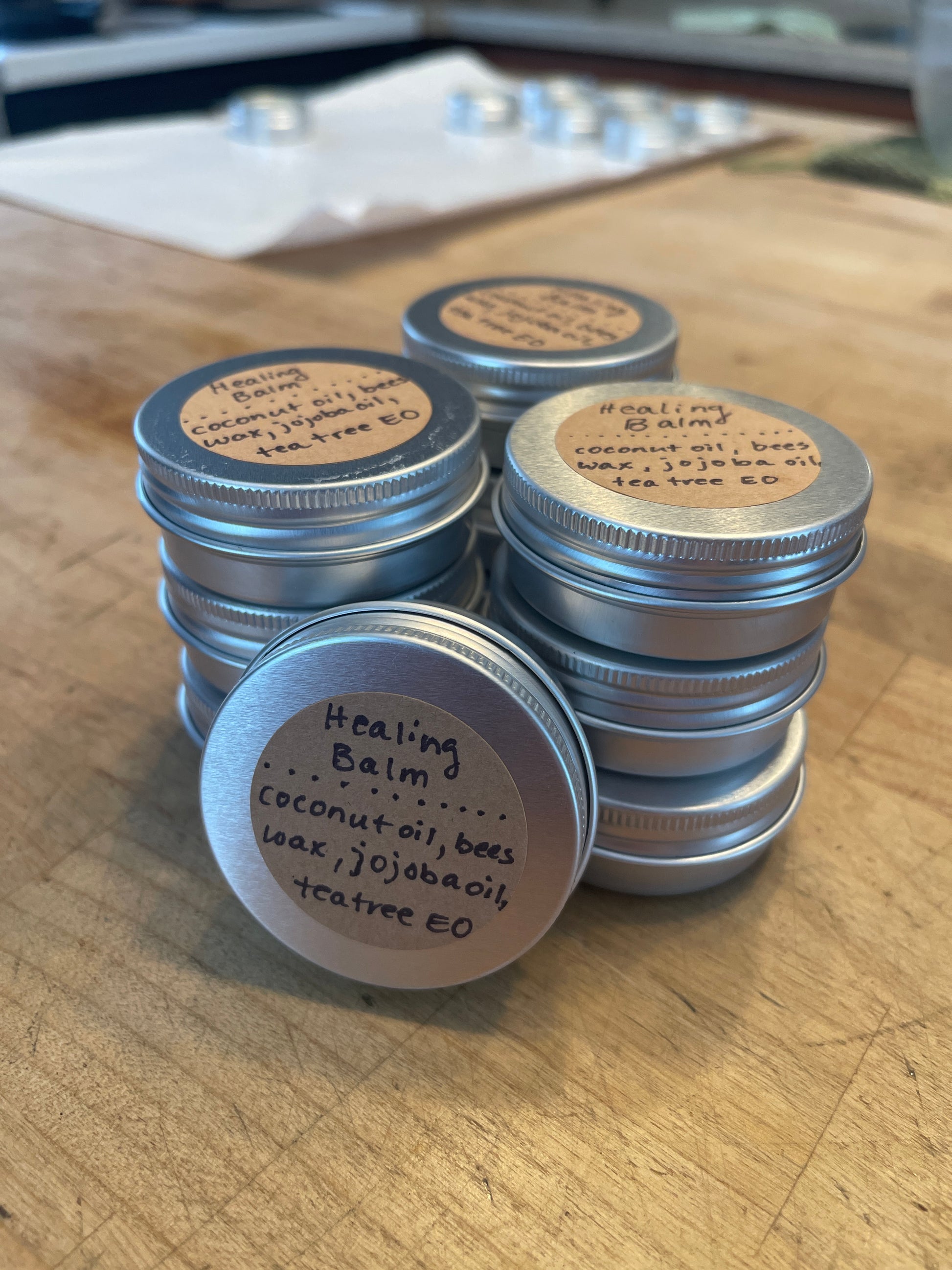 Handmade Healing Balm with Coconut Oil, Beeswax, Jojoba Oil & Tea Tree ...