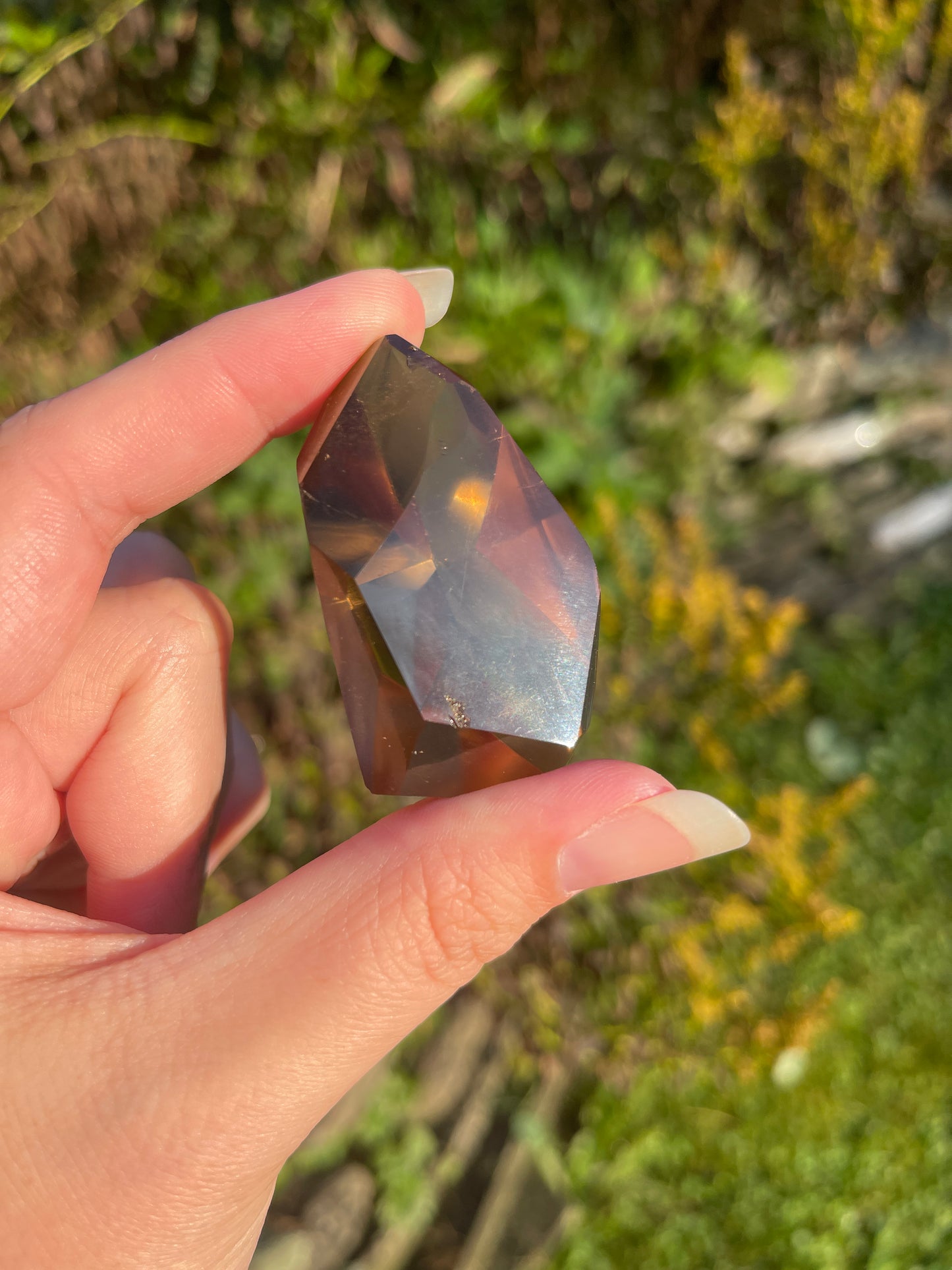 Brazil Smoky Citrine with rainbows for Manifestation, Abundance + Personal Power