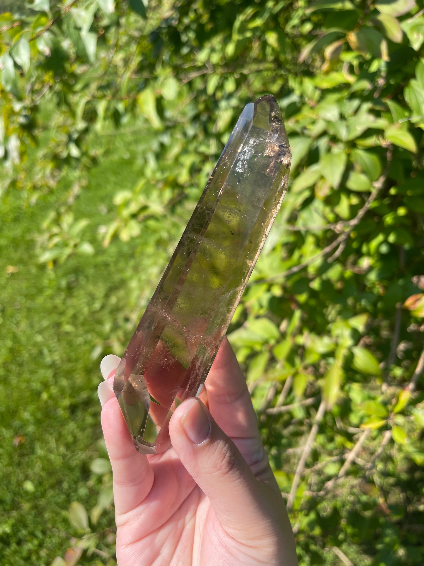 Genuine Smoky Citrine Wand from Brazil for Manifestation, Abundance + Personal Power