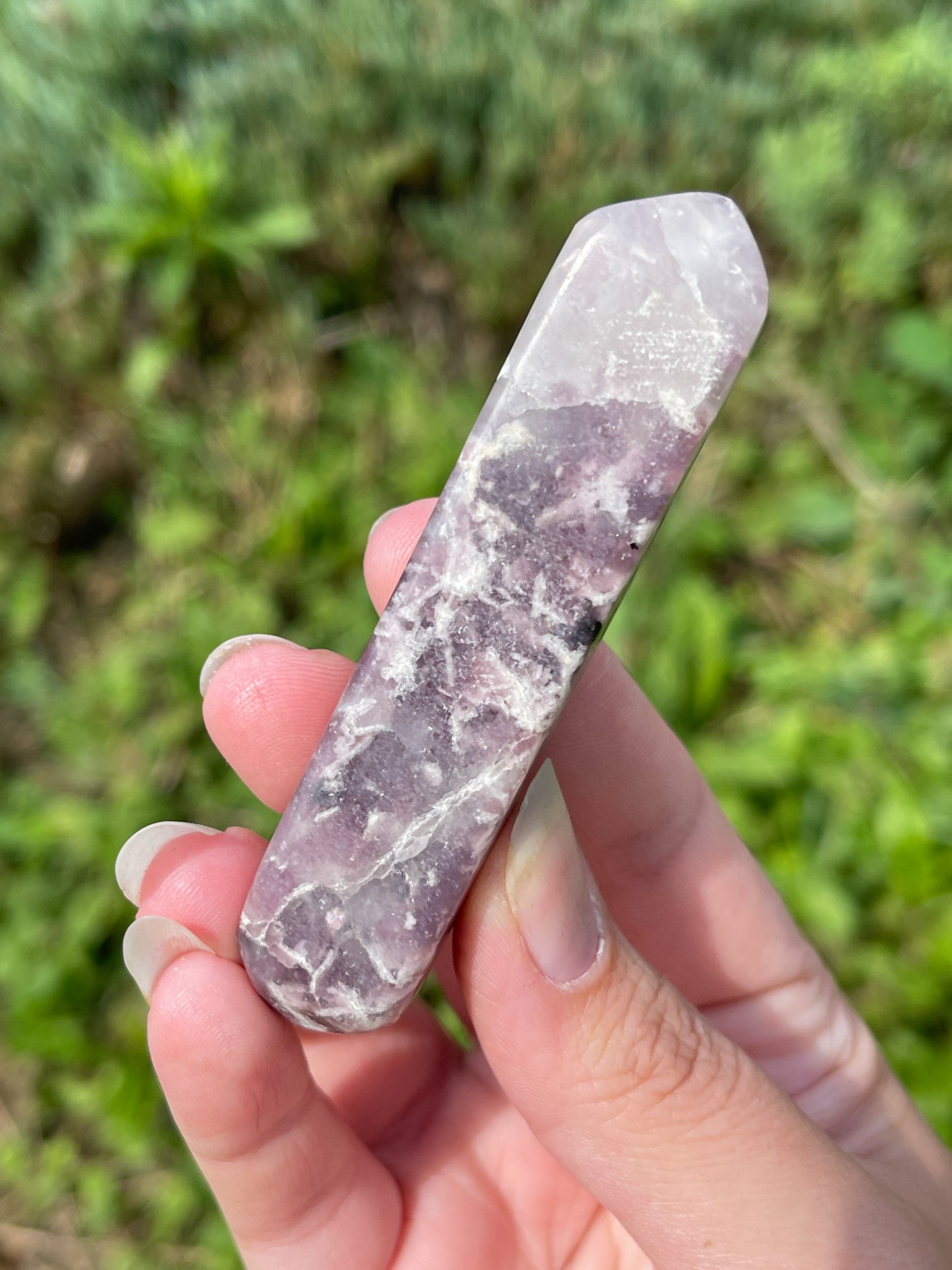 RARE Divine Euphoralite- Lepidolite, Quartz, Feldspar & Blue Tourmaline