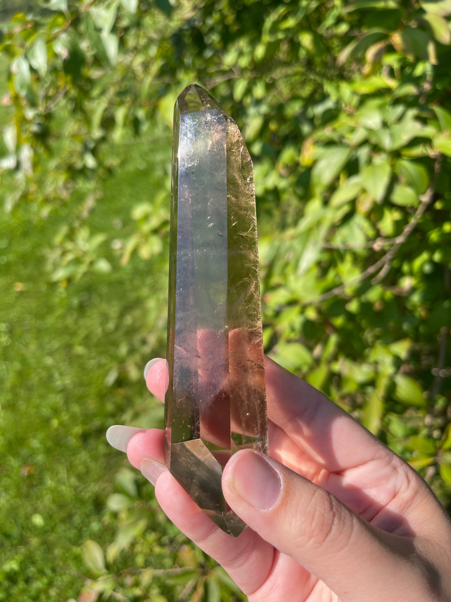 Genuine Smoky Citrine Wand from Brazil for Manifestation, Abundance + Personal Power