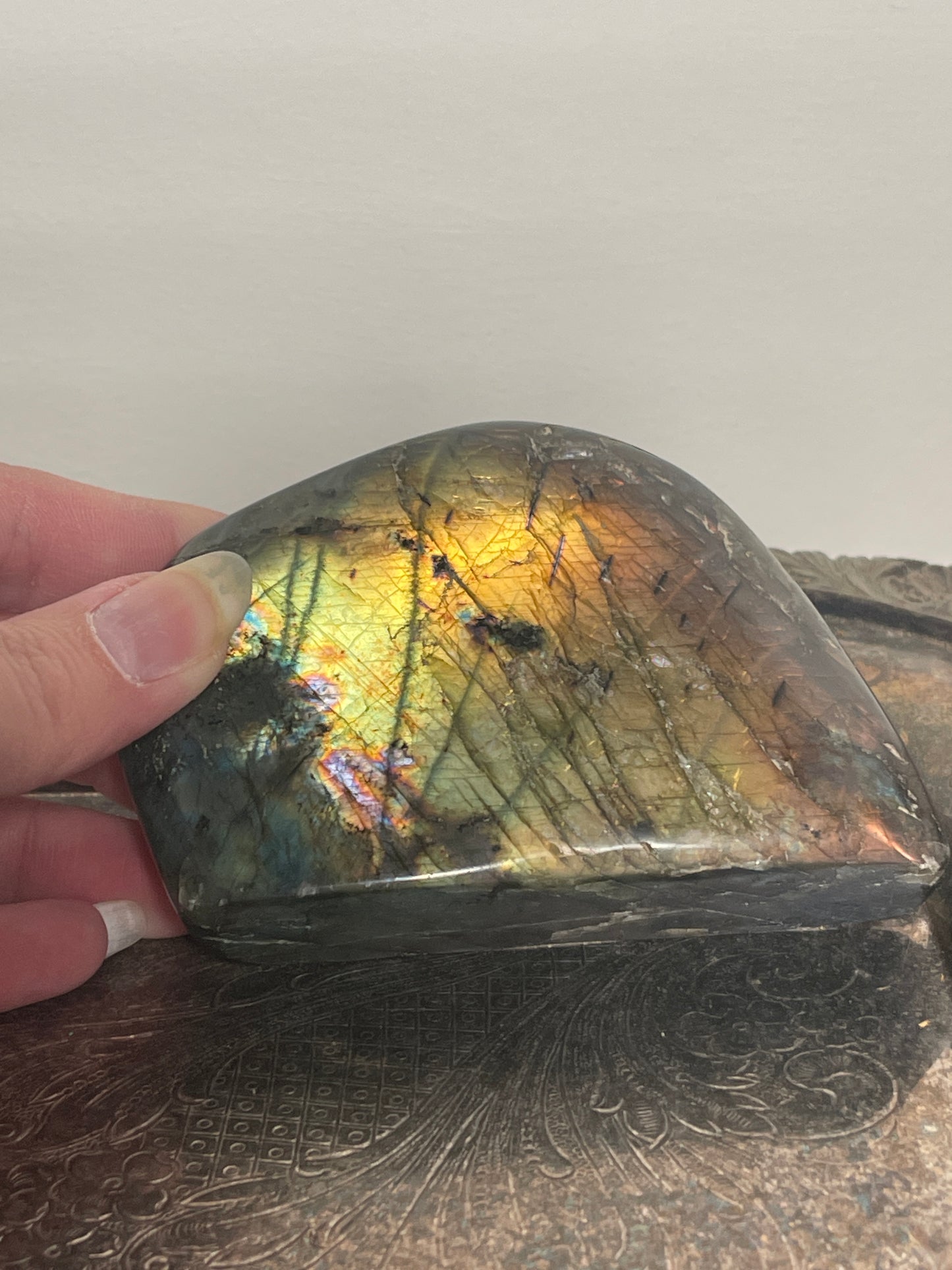 Rainbow Flash Labradorite Freeform