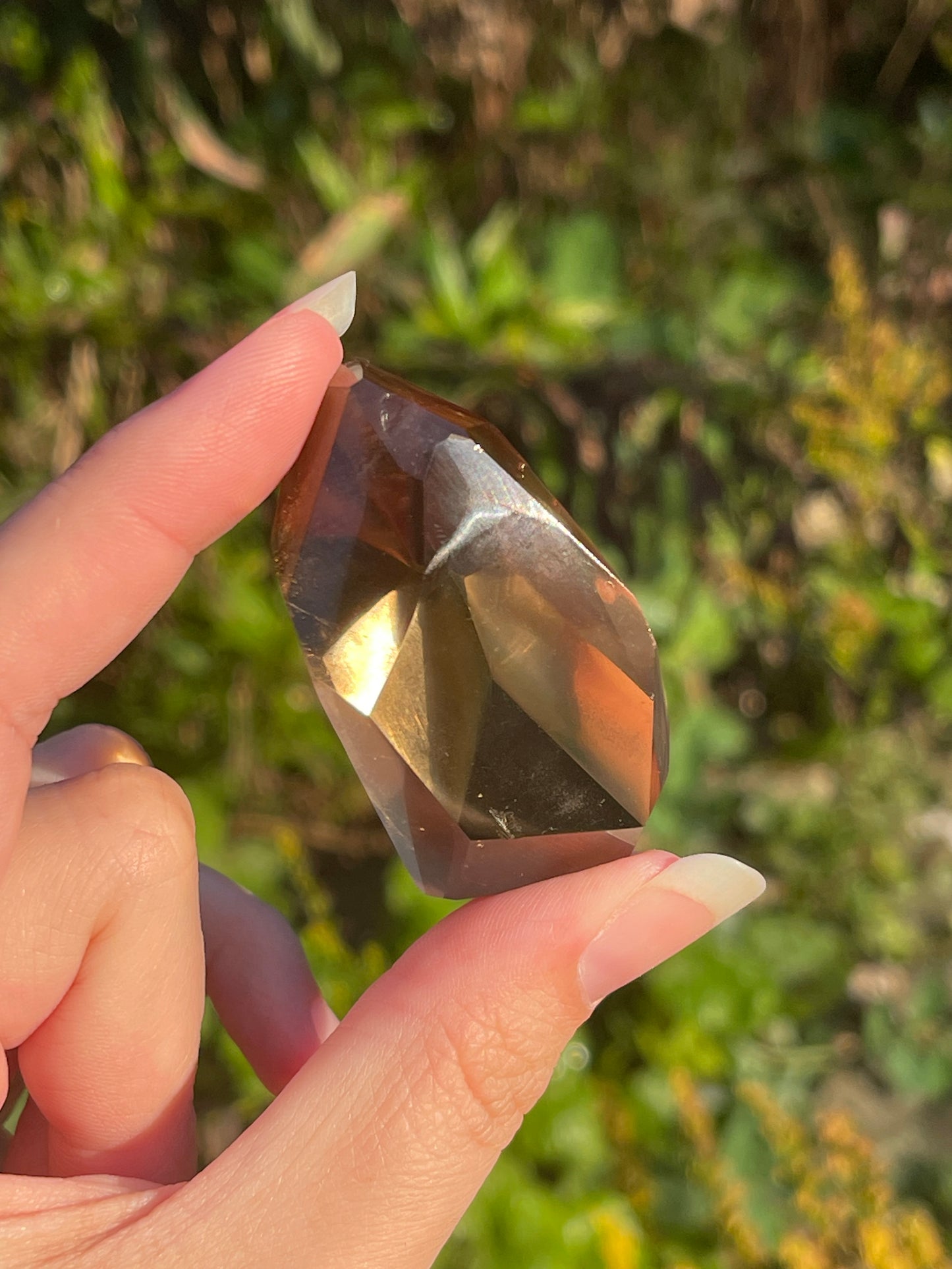 Brazil Smoky Citrine with rainbows for Manifestation, Abundance + Personal Power