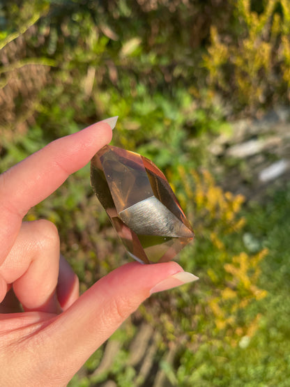 Brazil Smoky Citrine with rainbows for Manifestation, Abundance + Personal Power