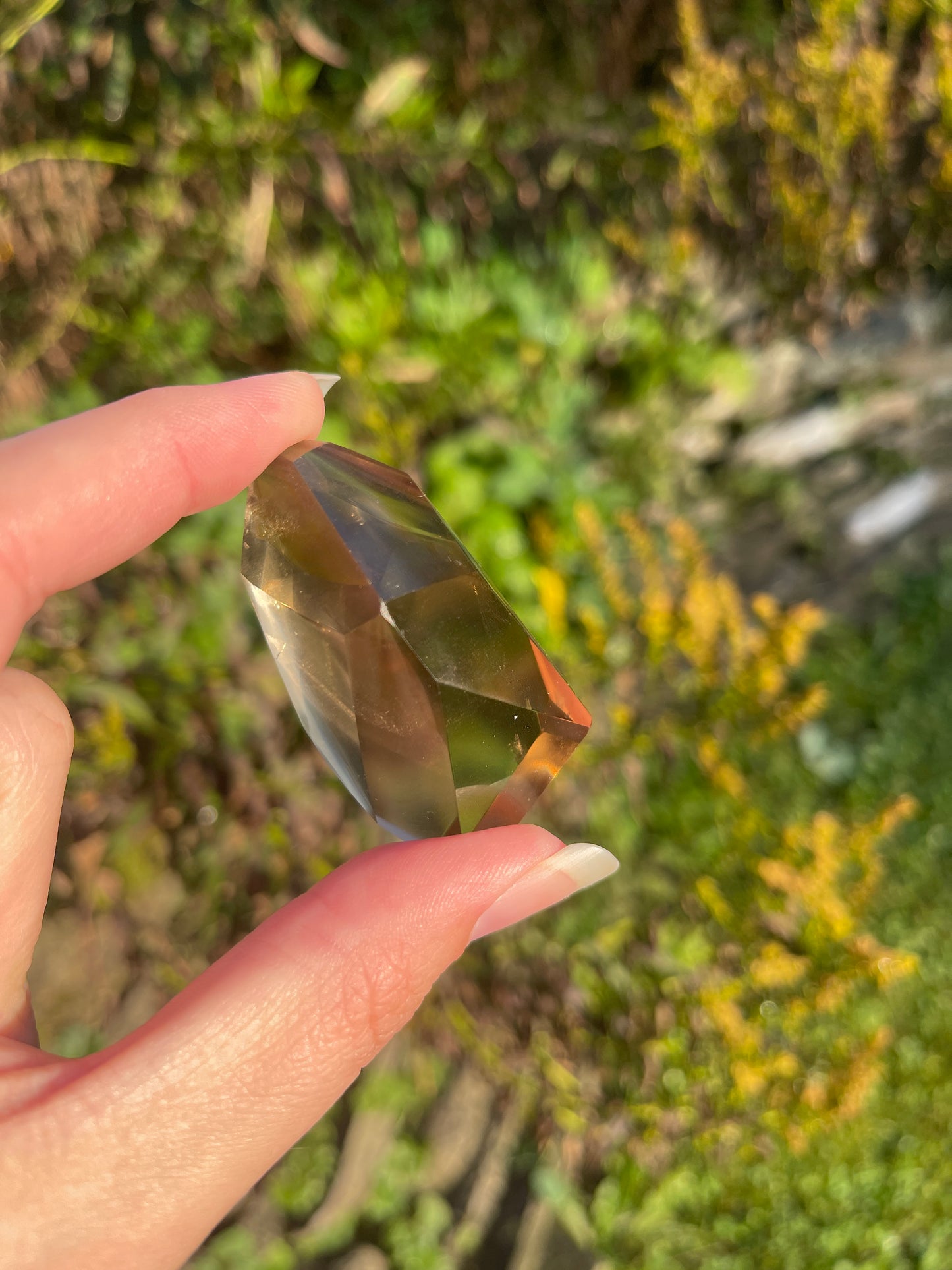 Brazil Smoky Citrine with rainbows for Manifestation, Abundance + Personal Power