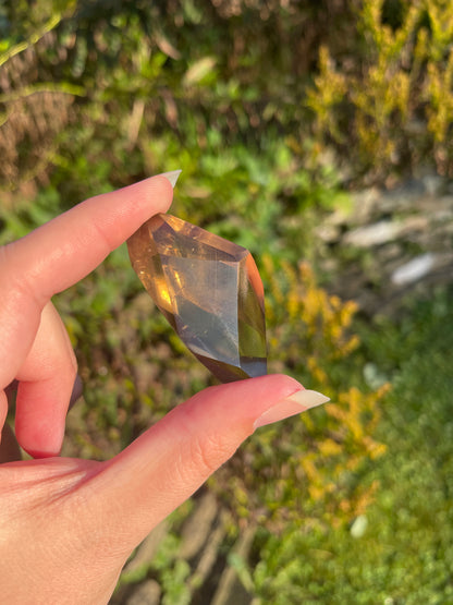 Brazil Smoky Citrine with rainbows for Manifestation, Abundance + Personal Power