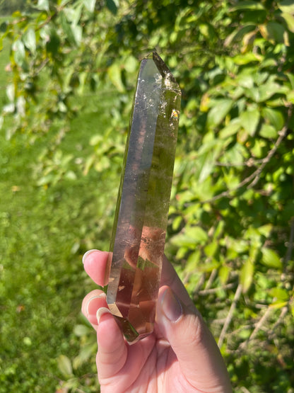 Genuine Smoky Citrine Wand from Brazil for Manifestation, Abundance + Personal Power